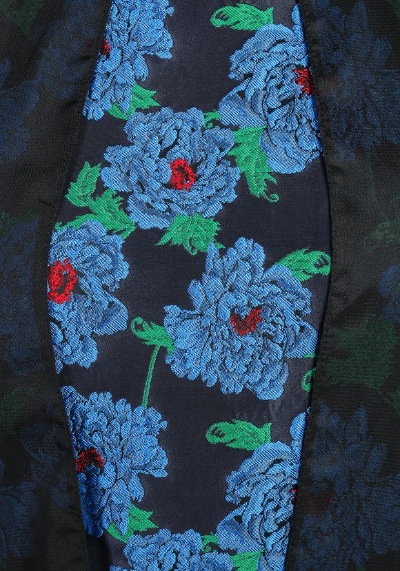 Жаккардовое платье с шифоновой накидкой шир.  580, рис. 4