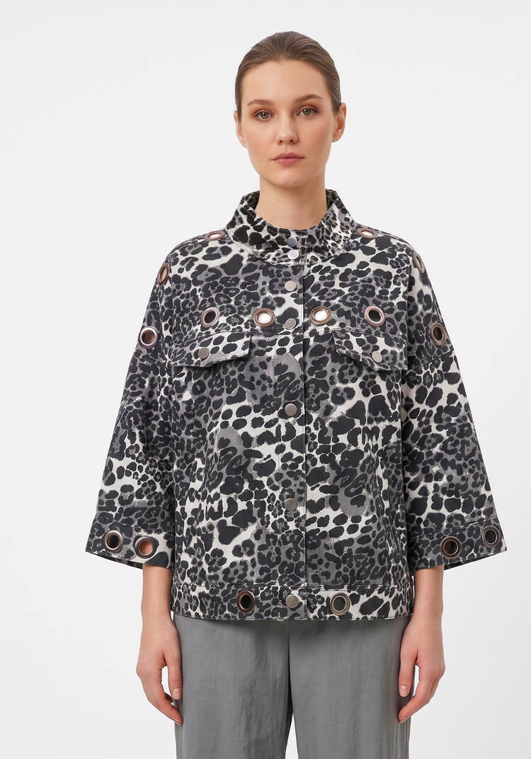 Куртка джинсовая леопардовая Амазонка шир.  750, рис. 10