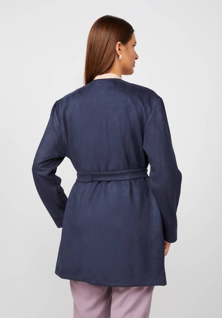 Жакет с карманами из эко-замши шир.  750, рис. 22