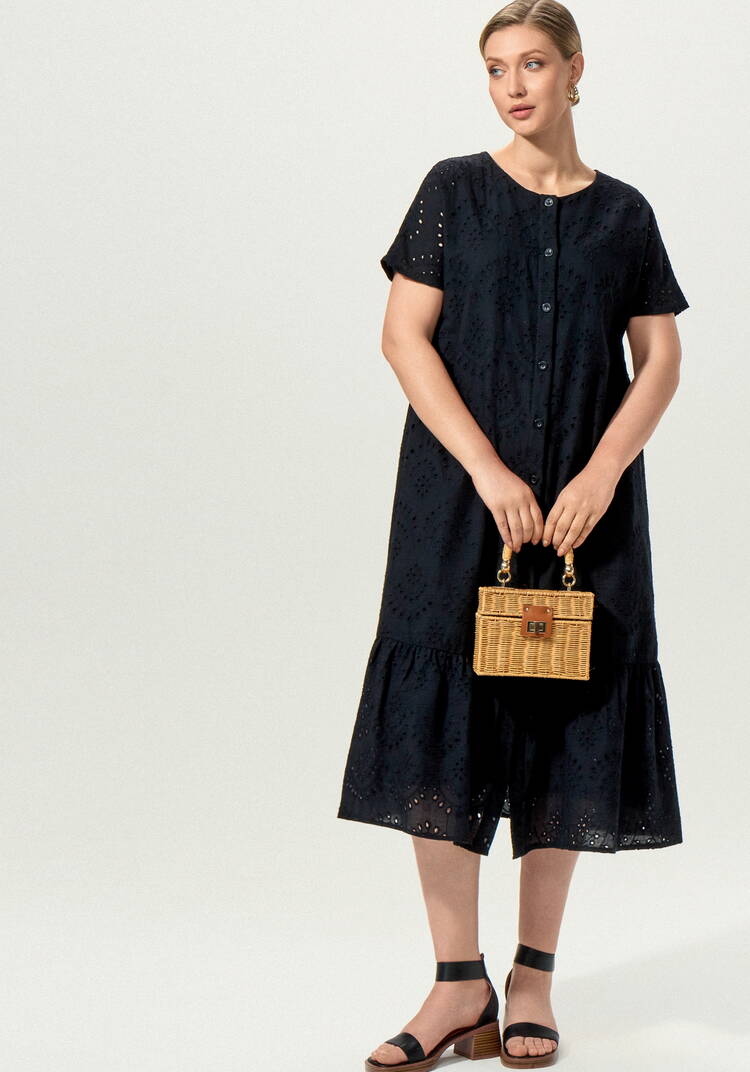 Платье ажурное с цельнокроеным рукавом шир.  750, рис. 39