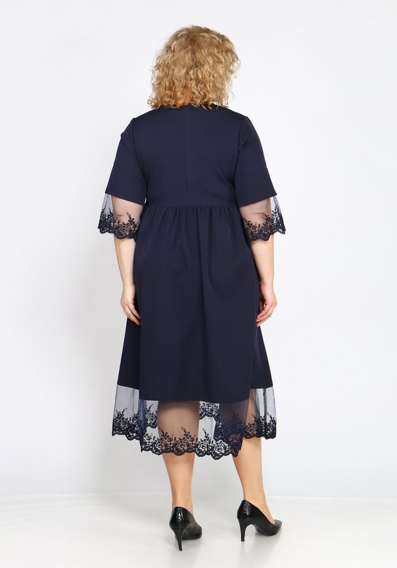 Платье с рукавами-колокольчик шир.  580, рис. 2