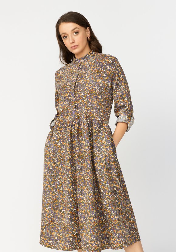 Платье свободного кроя со сборкой на талии шир.  580, рис. 9