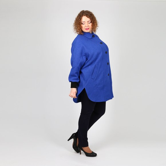 Пальто-пончо на пуговицах шир.  580, рис. 11