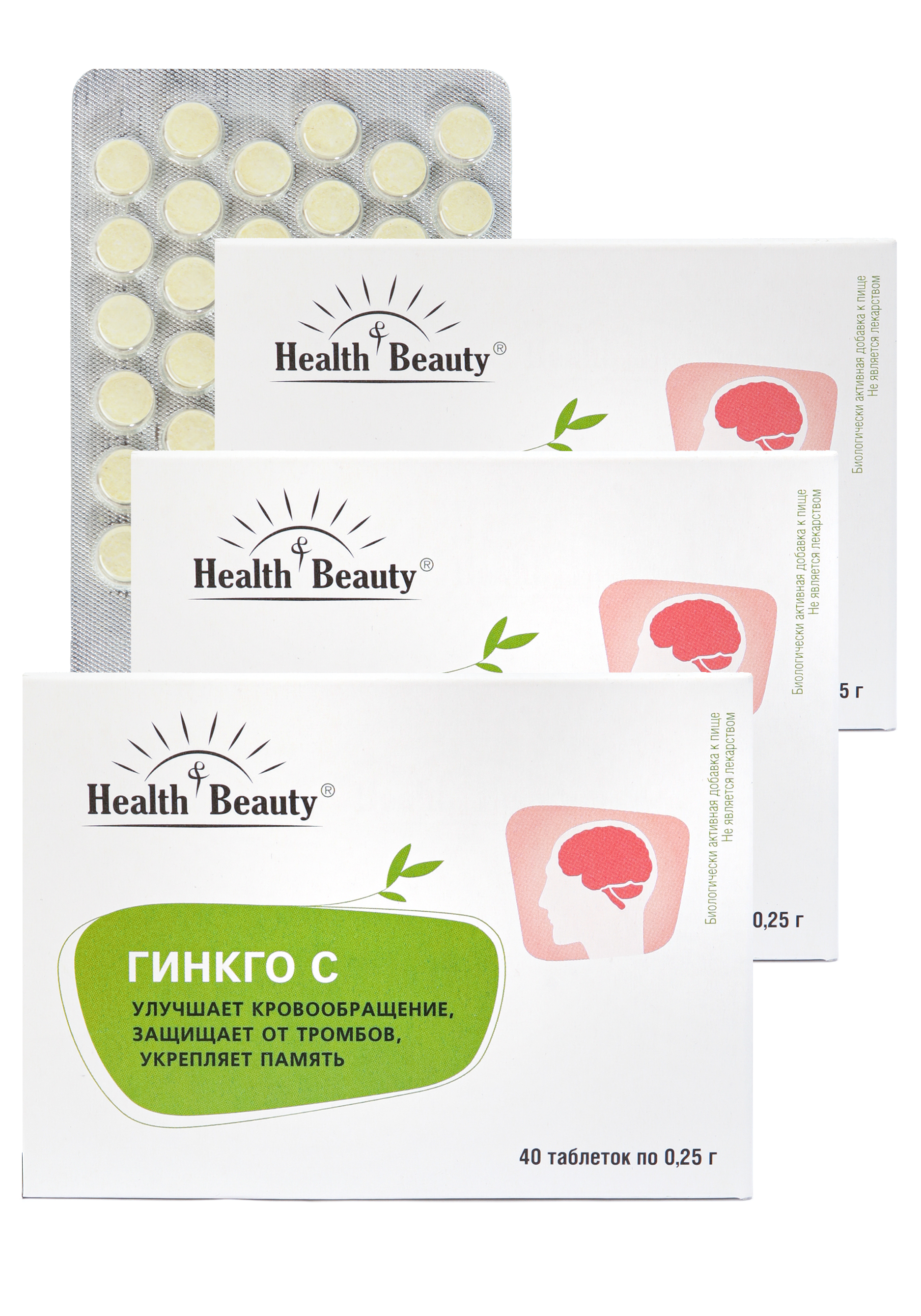 

Комплекс с витамином С "Гинкго Билоба", 3 шт.