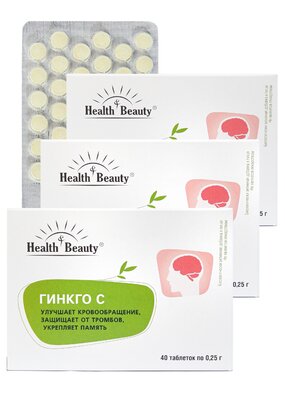 Комплекс с витамином С Гинкго Билоба, 3 шт.