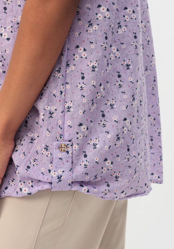 Блуза с цветочным принтом Офелия шир.  580, рис. 6