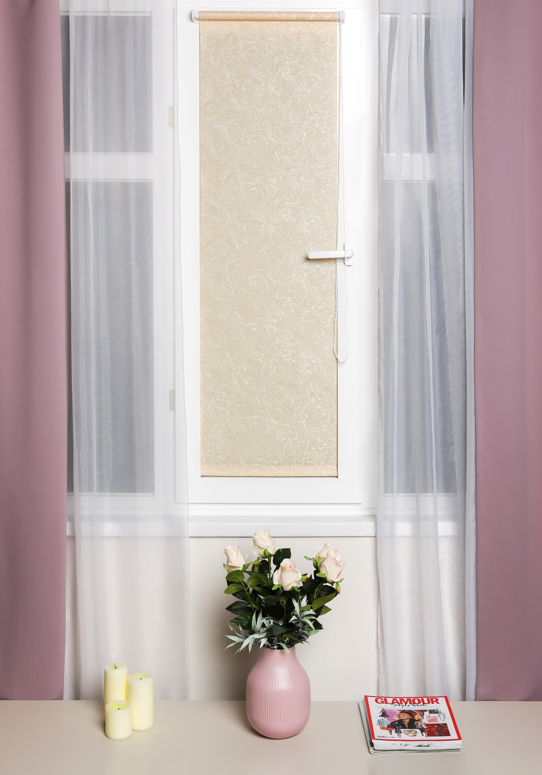 Рулонная штора "Переливы", цвет серый, размер 42 - фото 2