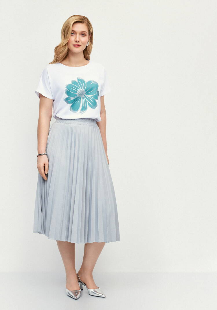 Блуза с принтом с напылением шир.  750, рис. 40