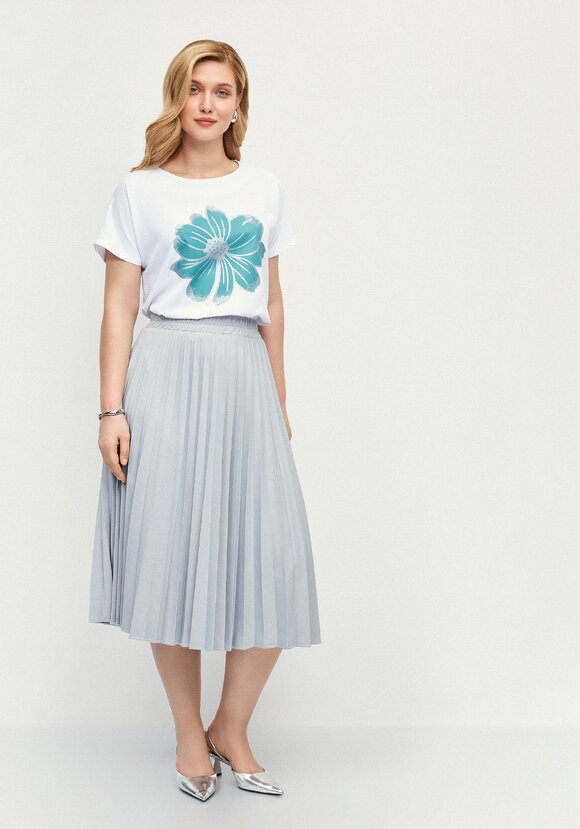 Блуза с принтом с напылением шир.  580, рис. 40