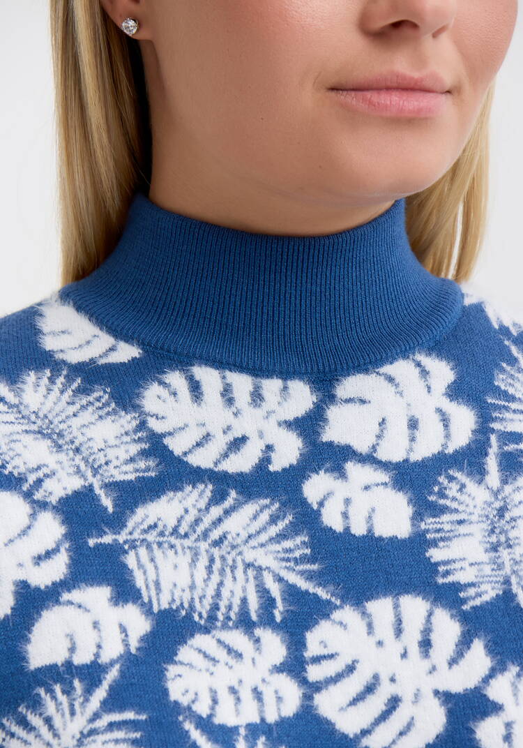 Туника пушистая с принтом шир.  750, рис. 17