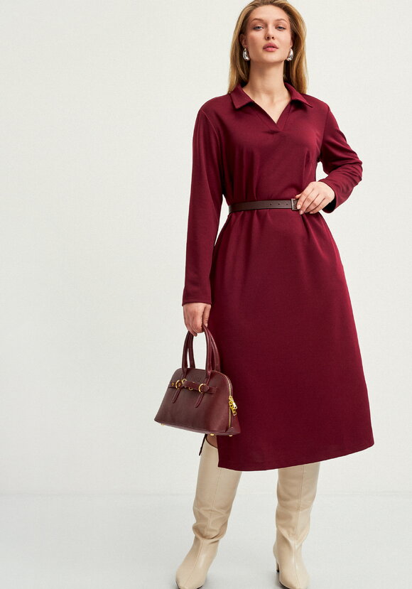 Платье с разрезами по бокам и карманами шир.  580, рис. 18