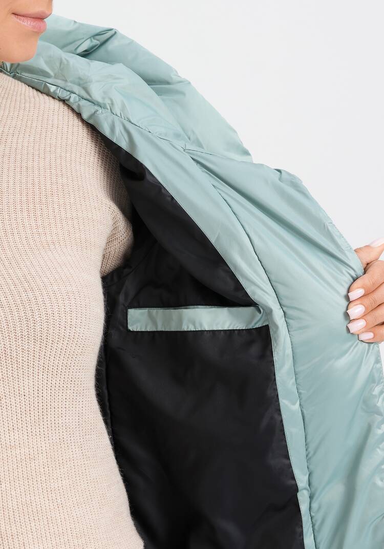 Куртка из мерцающей ткани с капюшоном шир.  750, рис. 15