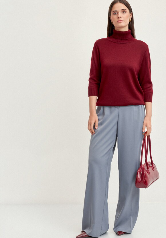 Джемпер-водолазка с рукавом 3/4 шир.  580, рис. 7