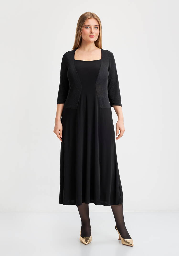 Платье Алина с эффектом костюма шир.  750, рис. 4