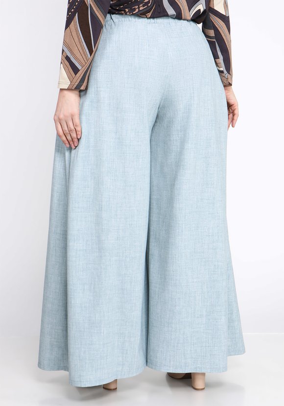 Брюки широкие со складками на карманах шир.  580, рис. 6