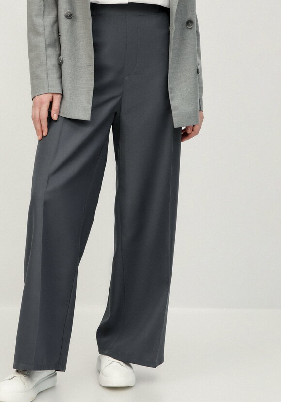 Брюки на эластичной ленте свободного кроя шир.  580, рис. 7