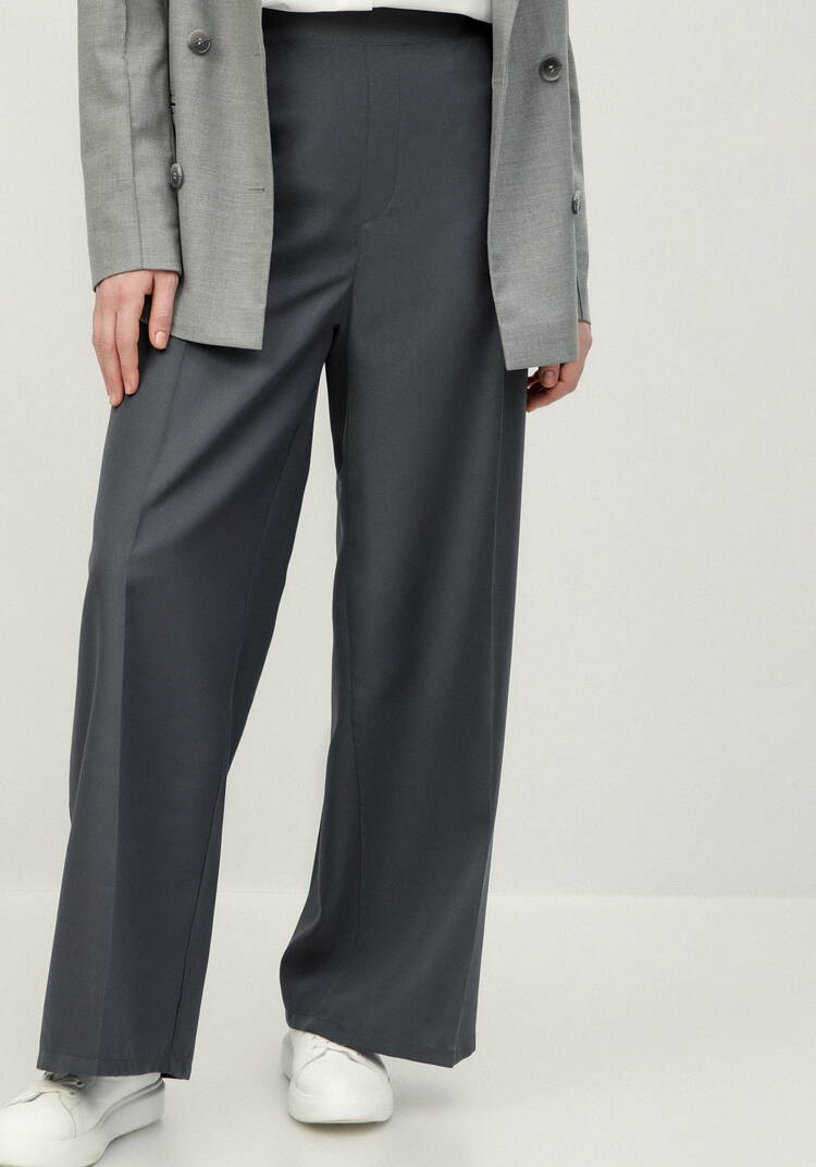 Брюки на эластичной ленте свободного кроя шир.  750, рис. 7