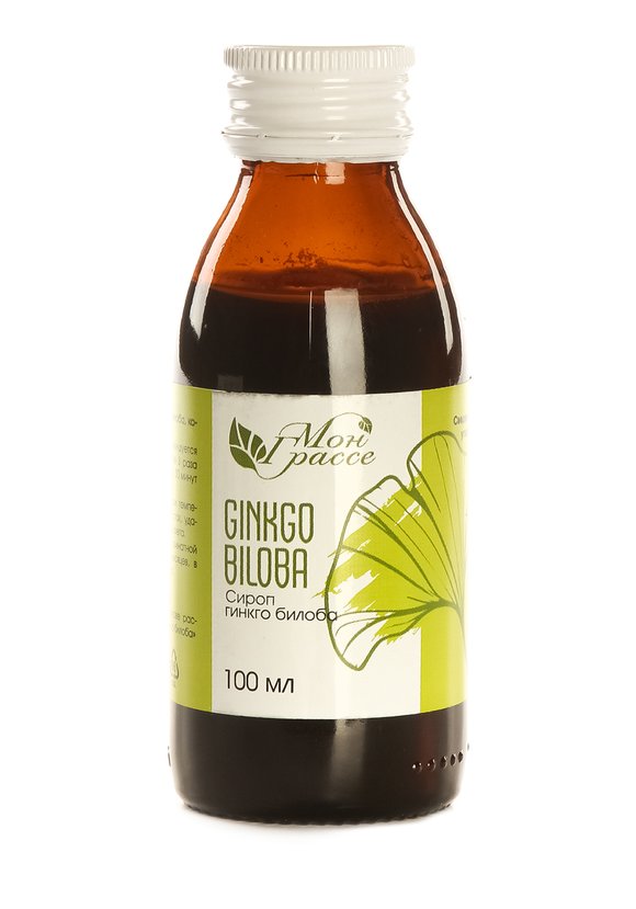 Сироп гинкго билоба Мон Грассе против тромбоза, 2 шт шир.  580, рис. 1