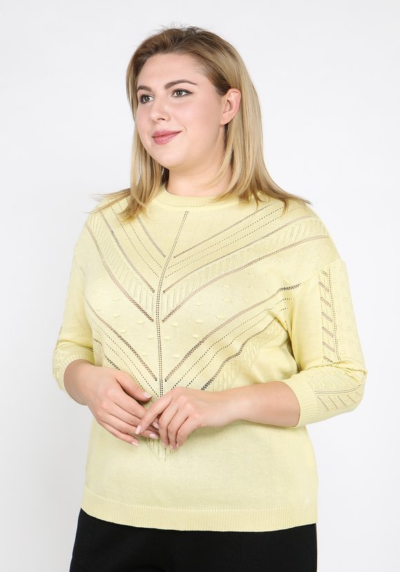 Джемпер ажурный со спущенным рукавом шир.  580, рис. 17