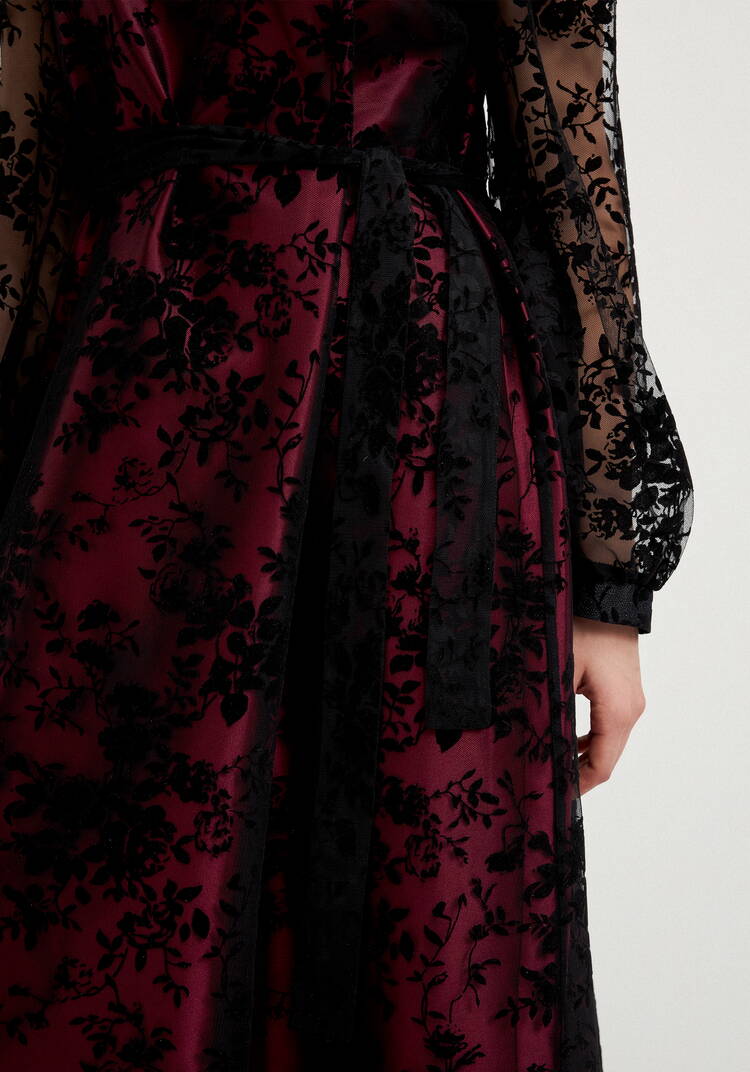 Платье из бархата свободного кроя шир.  750, рис. 16