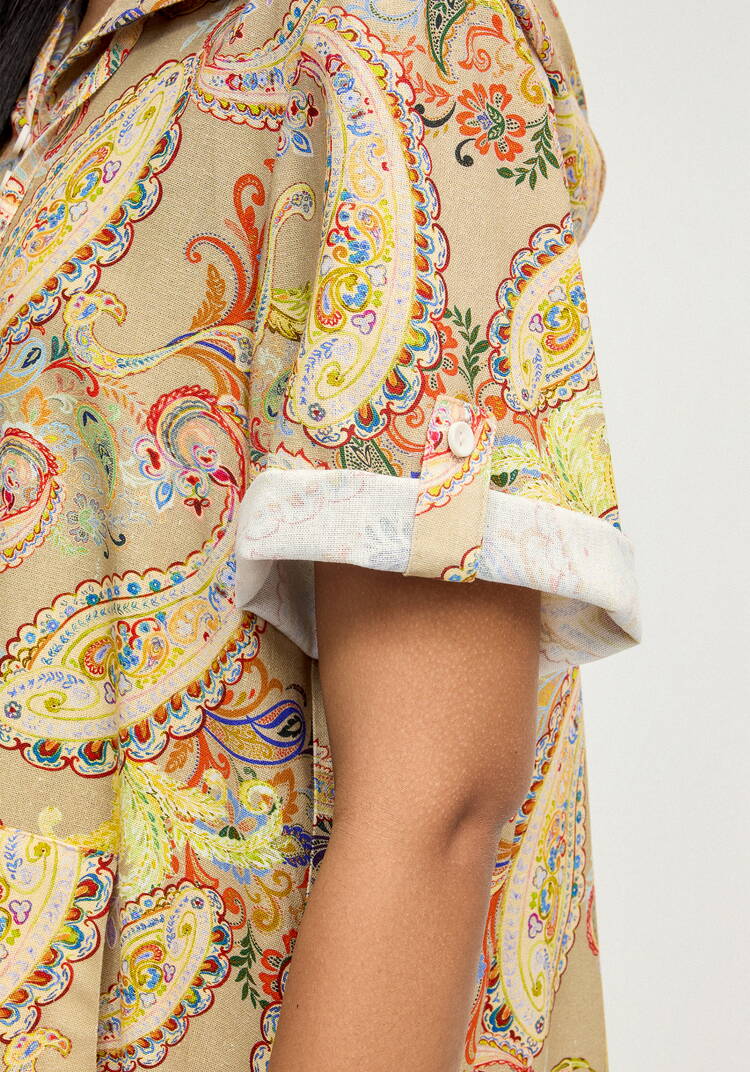 Платье изо льна Летний шик шир.  750, рис. 6