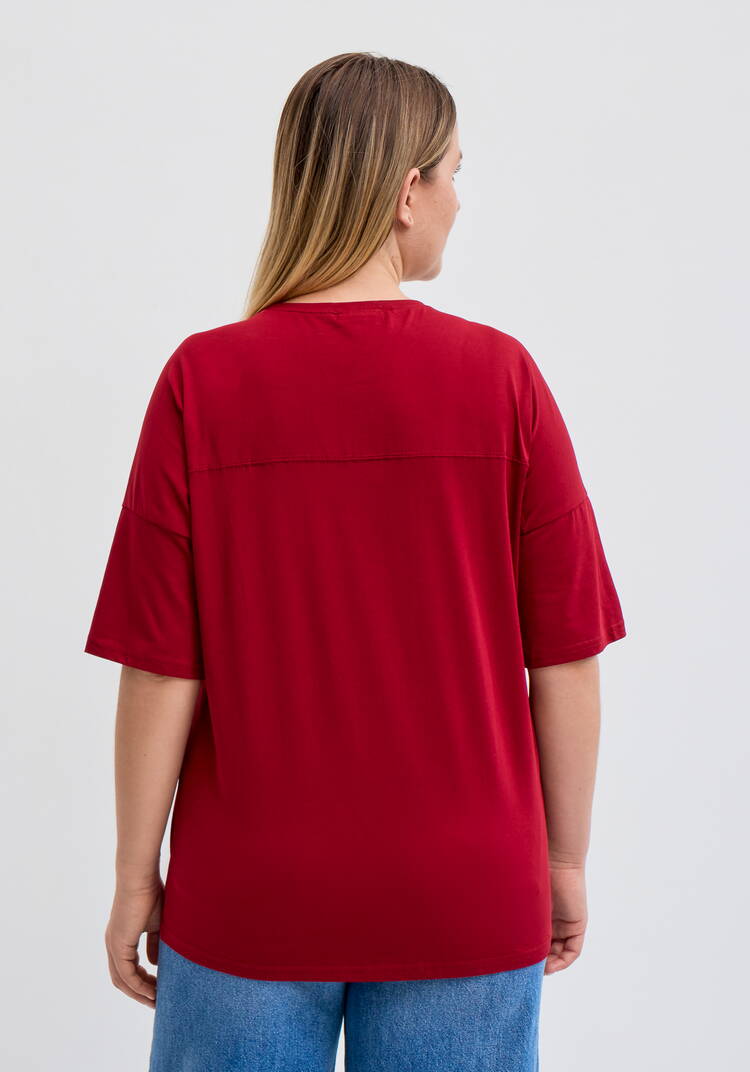 Футболка с цветочным принтом и стразами шир.  750, рис. 33