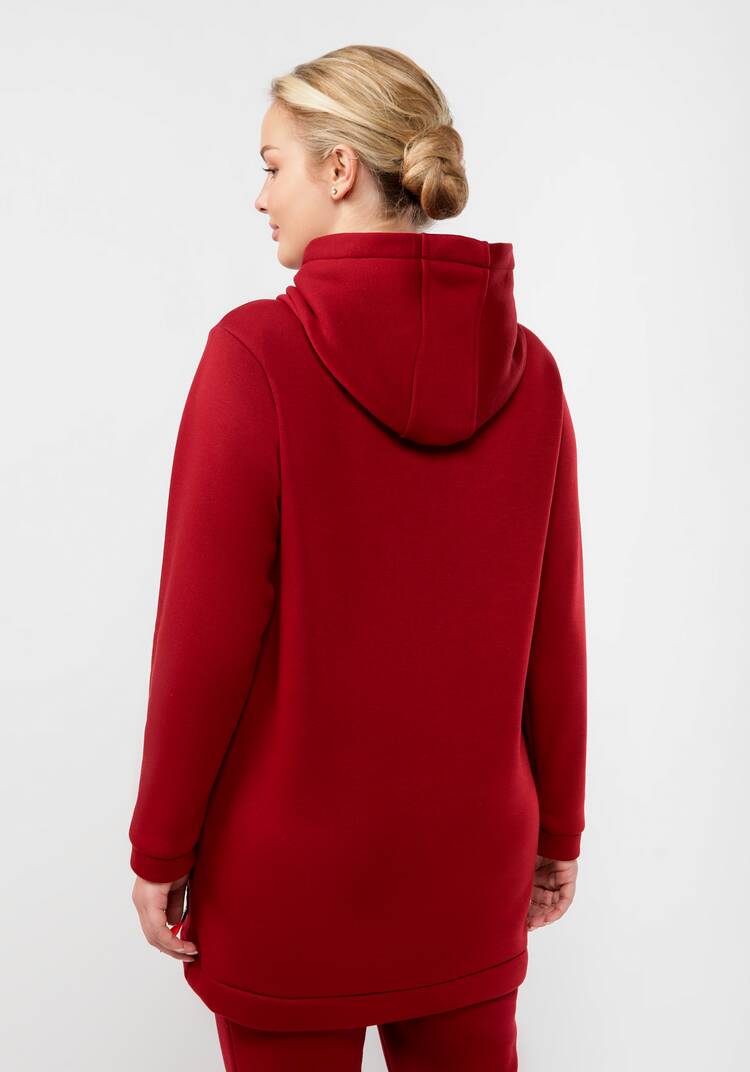 Толстовка удлиненная с капюшоном шир.  750, рис. 21