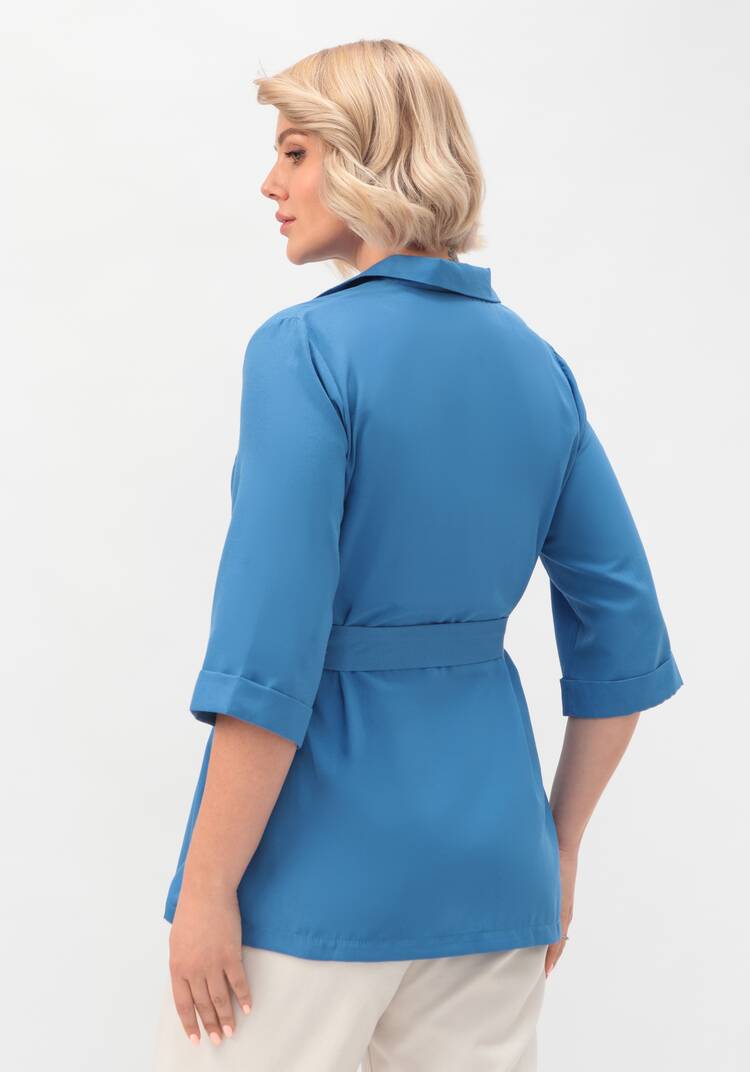 Пиджак с поясом из льна и хлопка шир.  750, рис. 11