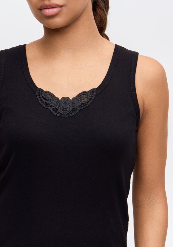 Майка из хлопка с кружевным шитьем шир.  580, рис. 12