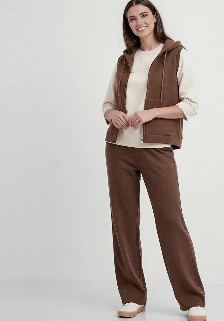 Брюки из микровельвета с начёсом шир.  750, рис. 8