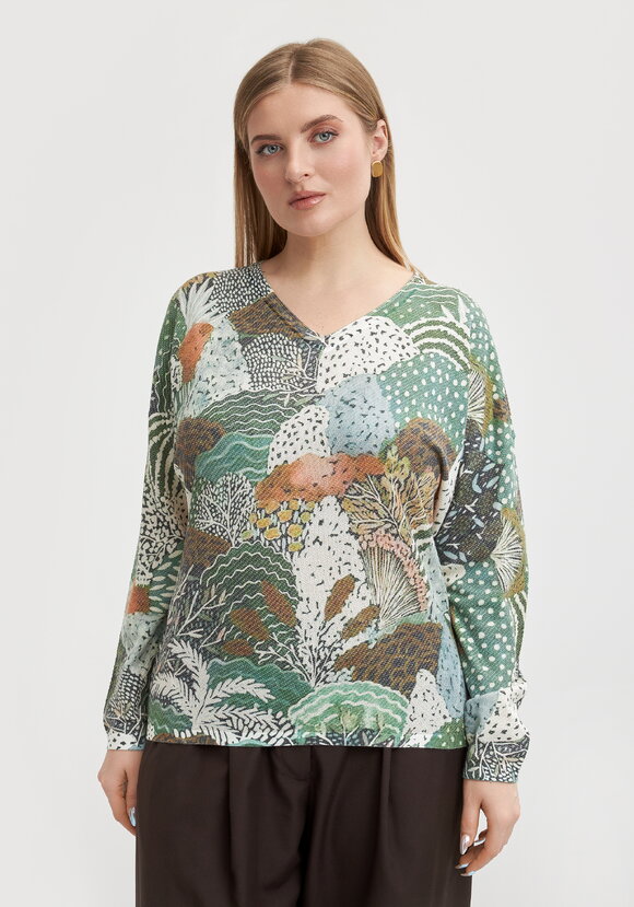 Джемпер с художественным рисунком Агата шир.  580, рис. 4