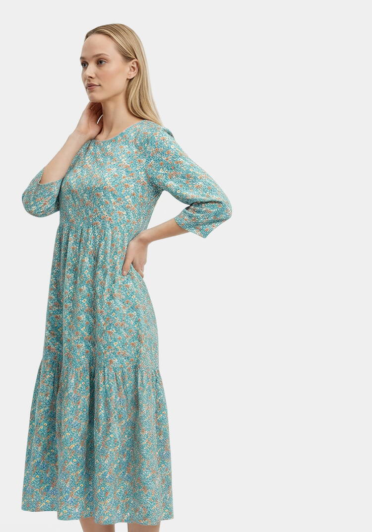 Платье ярусное с принтом шир.  750, рис. 14