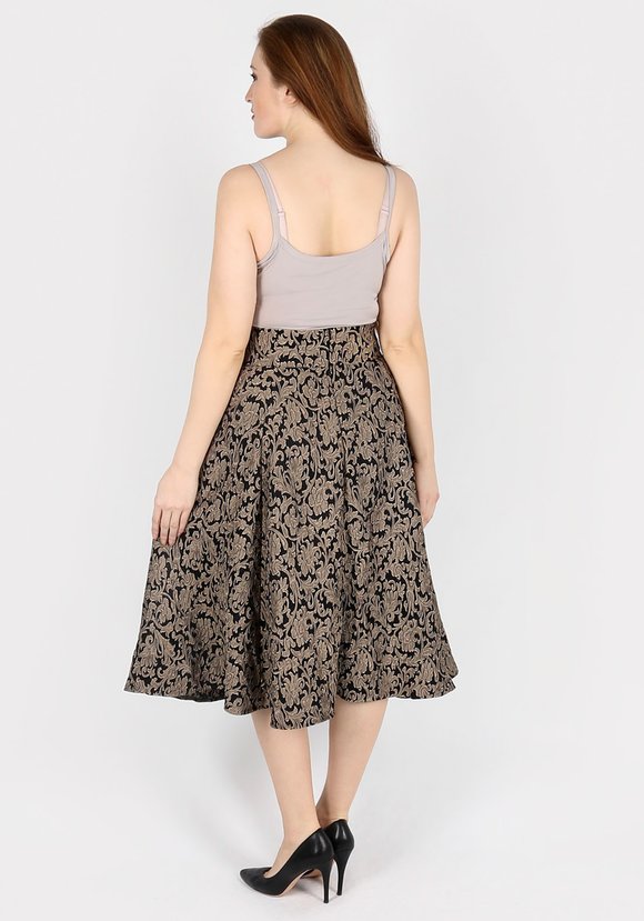 Юбка расклешенного кроя с узором шир.  580, рис. 2