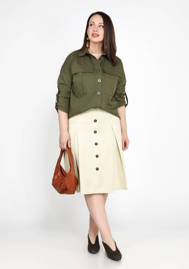 Юбка с встречными складками Поли шир.  750, рис. 3