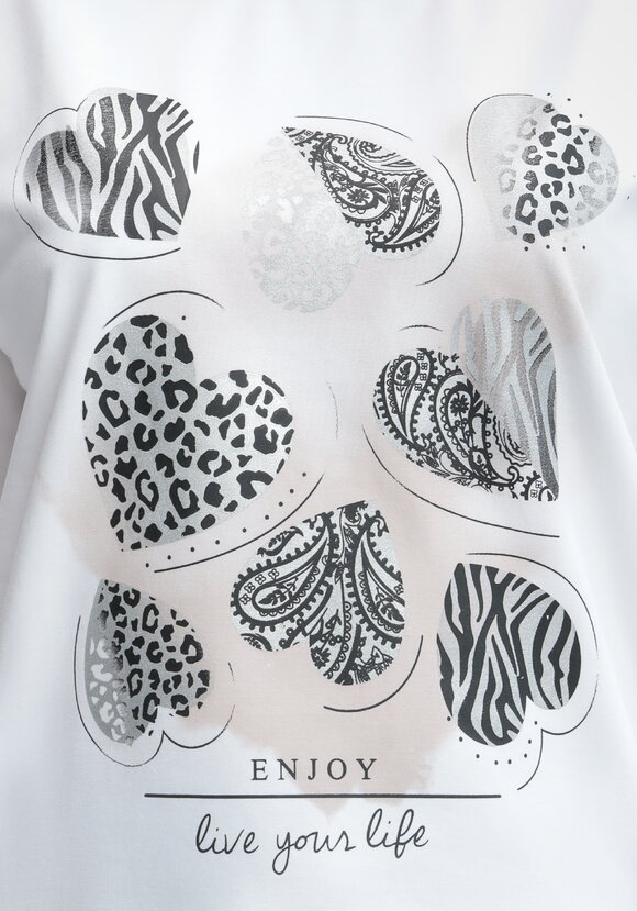 Блуза с принтом Сердца шир.  580, рис. 5