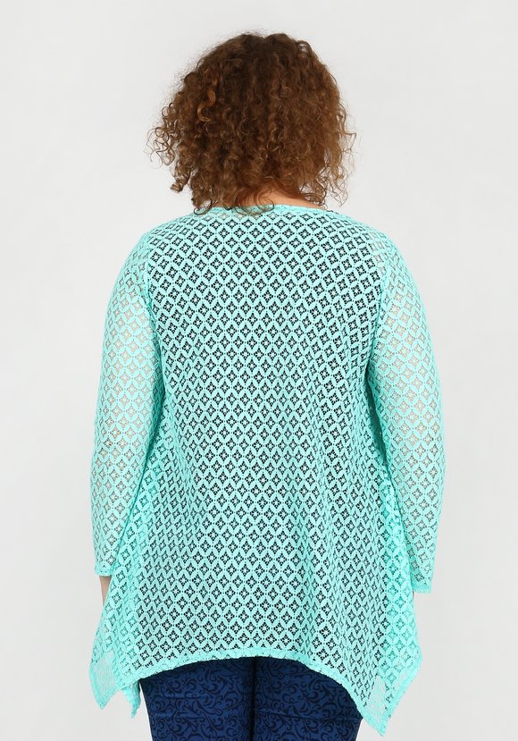 Кардиган ажурный шир.  580, рис. 3