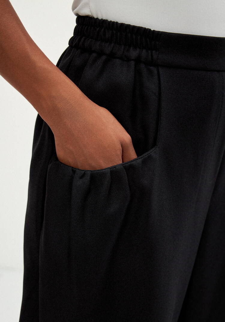 Брюки бананы со складками шир.  750, рис. 13