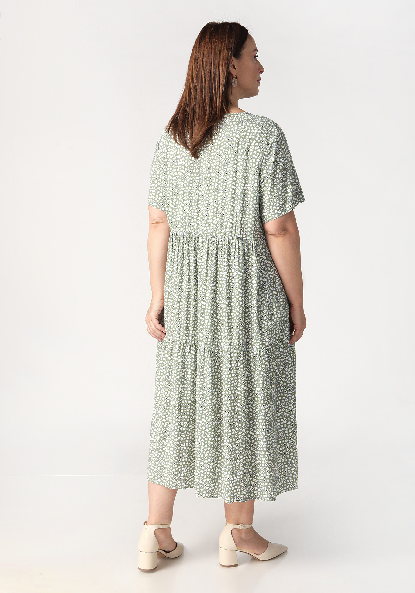 Платье "Олеся", цвет хаки, размер 52 - фото 6