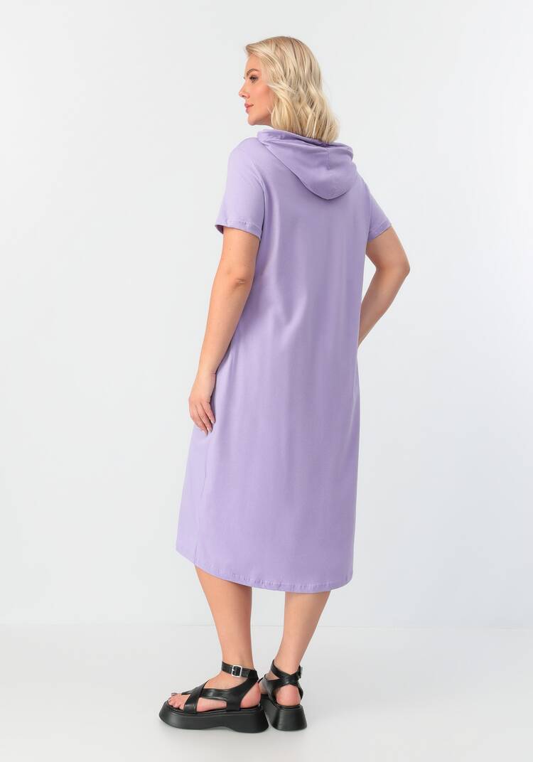 Платье с капюшоном свободного кроя шир.  750, рис. 9