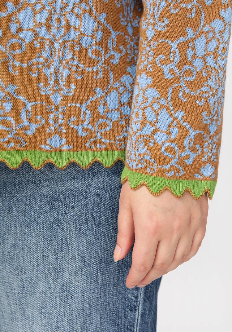 Жакет с жаккардовым рисунком шир.  750, рис. 4