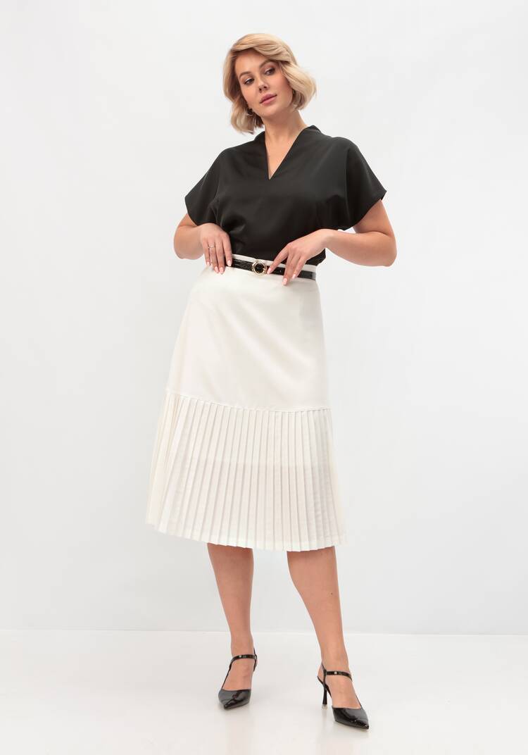 Юбка с плиссированным краем шир.  750, рис. 15