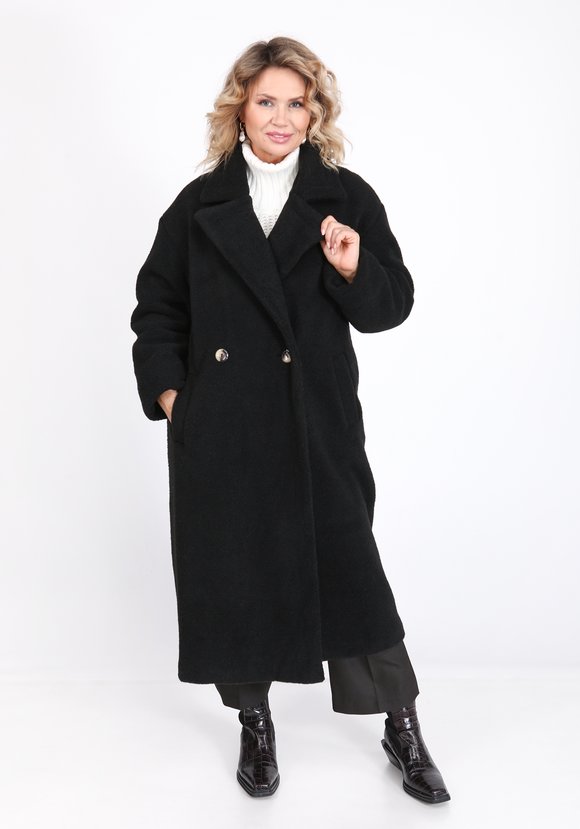 Шуба из эко-меха тедди шир.  580, рис. 17