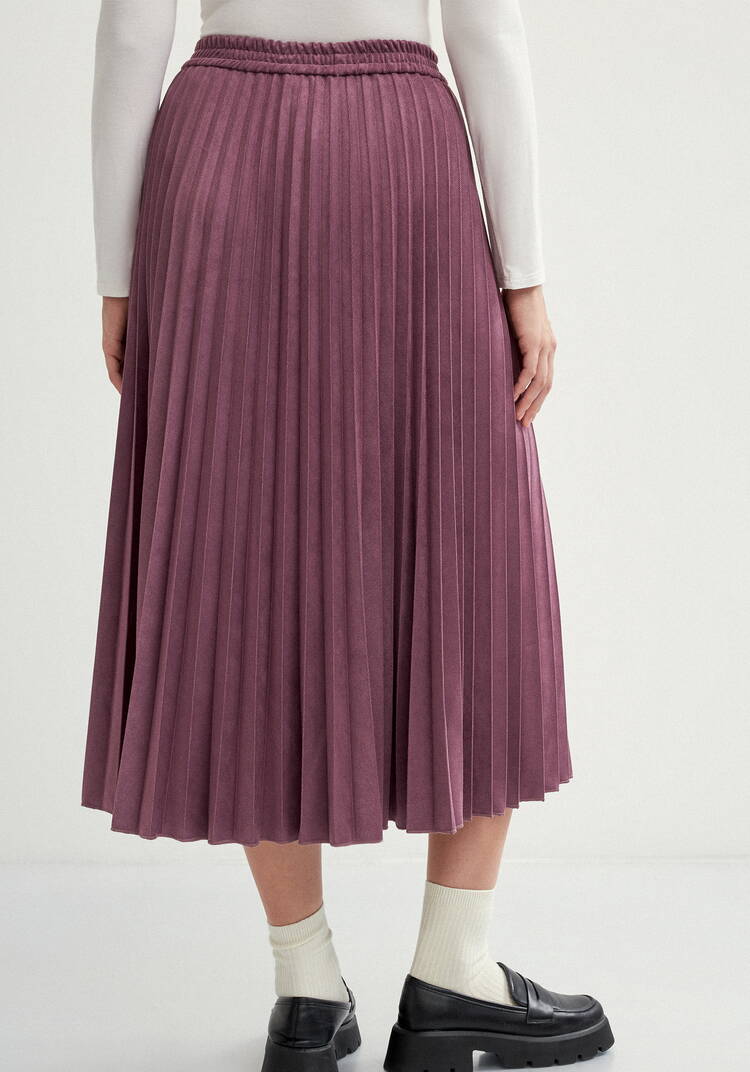 Юбка плиссированная на резинке трикотажная шир.  750, рис. 3