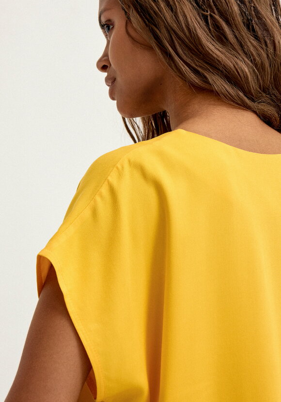 Блуза с коротким рукавом однотонная шир.  580, рис. 13