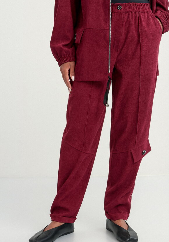 Брюки бананы вельветовые на резинке шир.  580, рис. 9