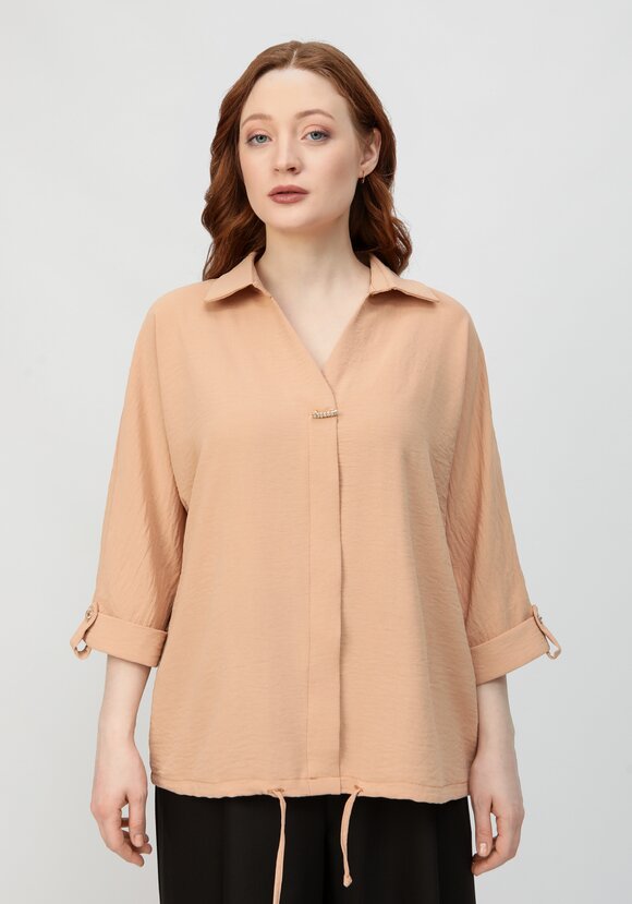 Блуза с патой на рукавах шир.  580, рис. 40