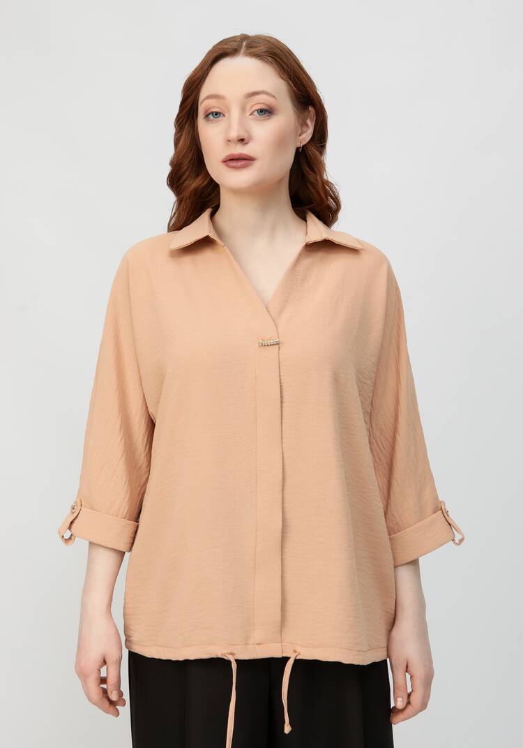 Блуза с патой на рукавах шир.  750, рис. 40