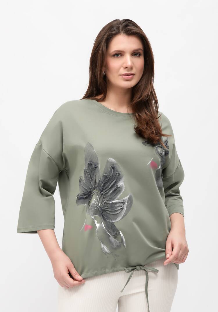 Блуза с принтом на кулиске шир.  750, рис. 25