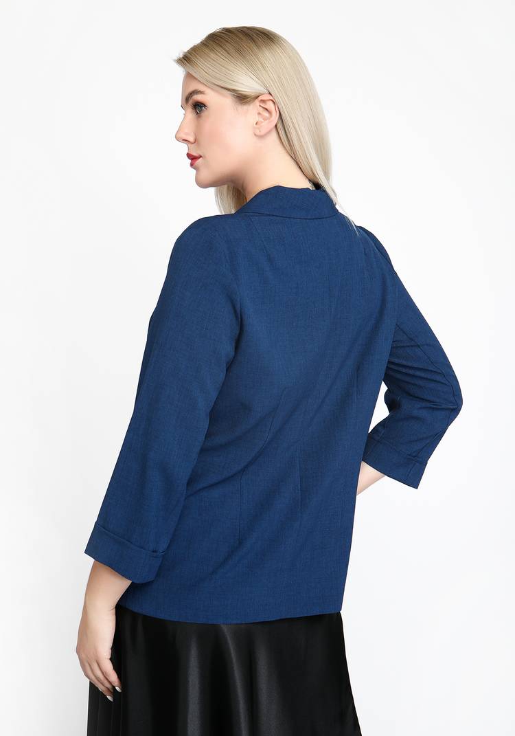 Жакет классический однобортный шир.  750, рис. 27