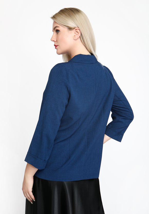 Жакет классический однобортный шир.  580, рис. 27